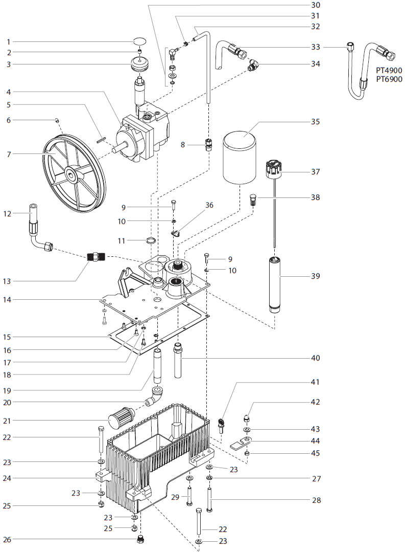 PowrTwin 4900 Hydraulic System Parts